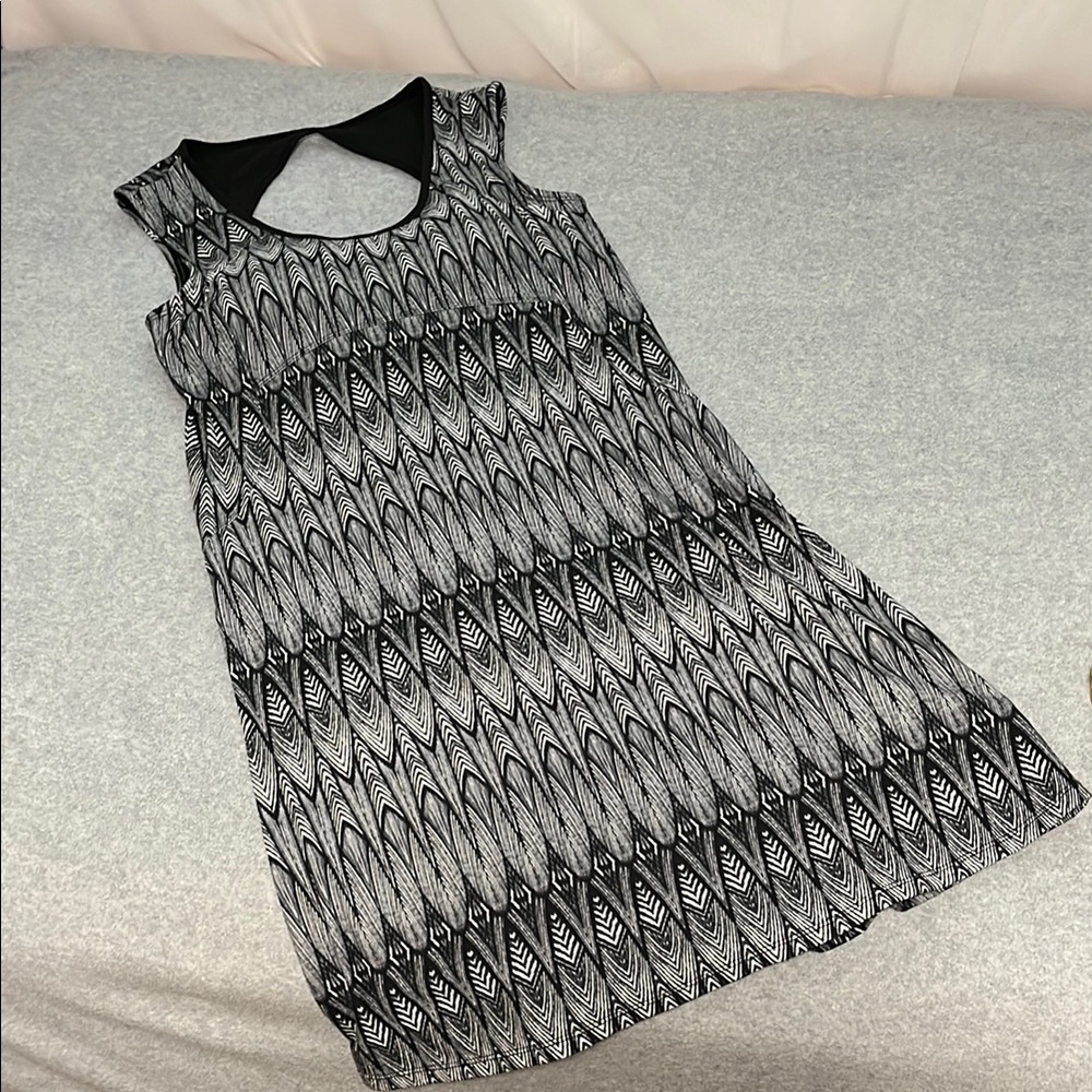 Prana Calico Feather Athletic Dress Medium Active Athleisure Casual